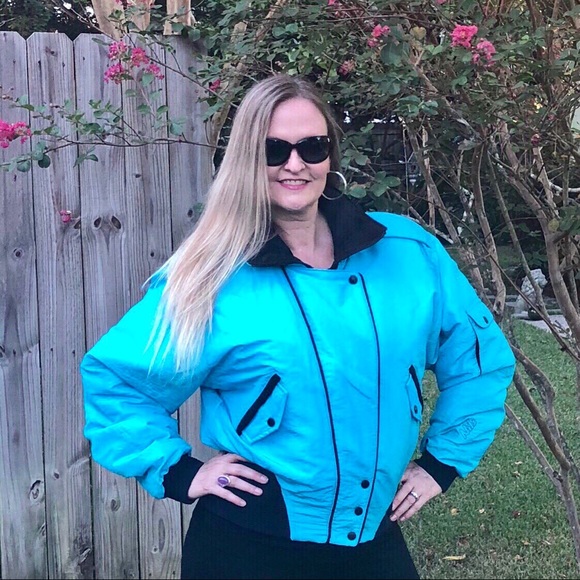 NILS Jackets & Blazers - Nils Vintage Aqua Ski Puffer Jacket  By NILS
